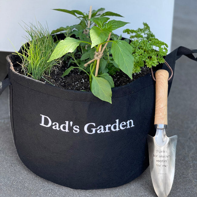 Dad's Garden Kit with seasonal herb plants