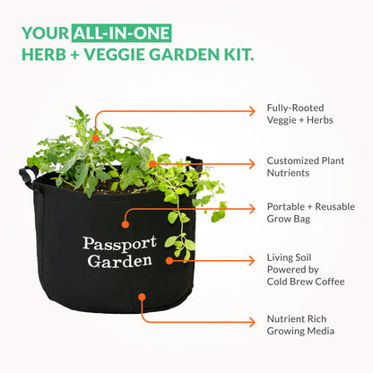 Passport Garden Kit with global-inspired herbs