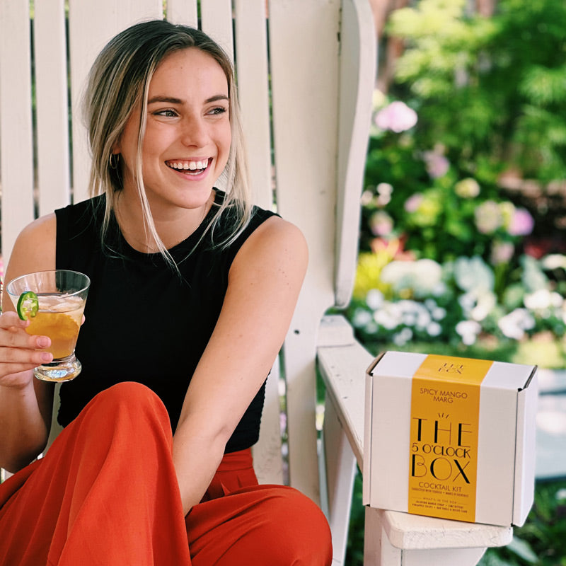 Cocktail Garden Gift Set with 5 O'Clock Box