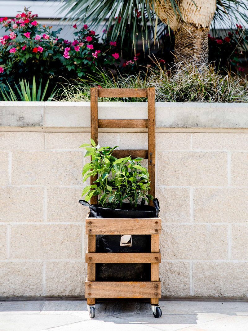 gardenuity garden caddy and trellis