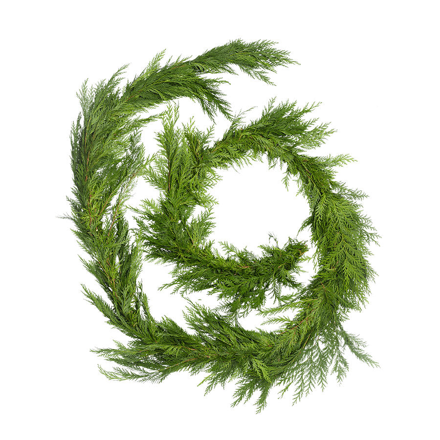 Fresh Cedar Holiday Garland, 20'