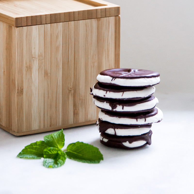 Handmade Dark Belgian Chocolate Mint Patties