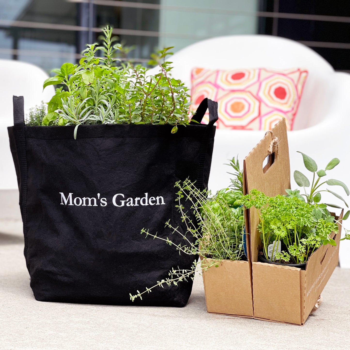Mom's Garden Kit with seasonal herbs