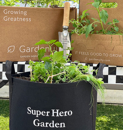 Super Hero Garden Kit with tomato + seasonal herbs