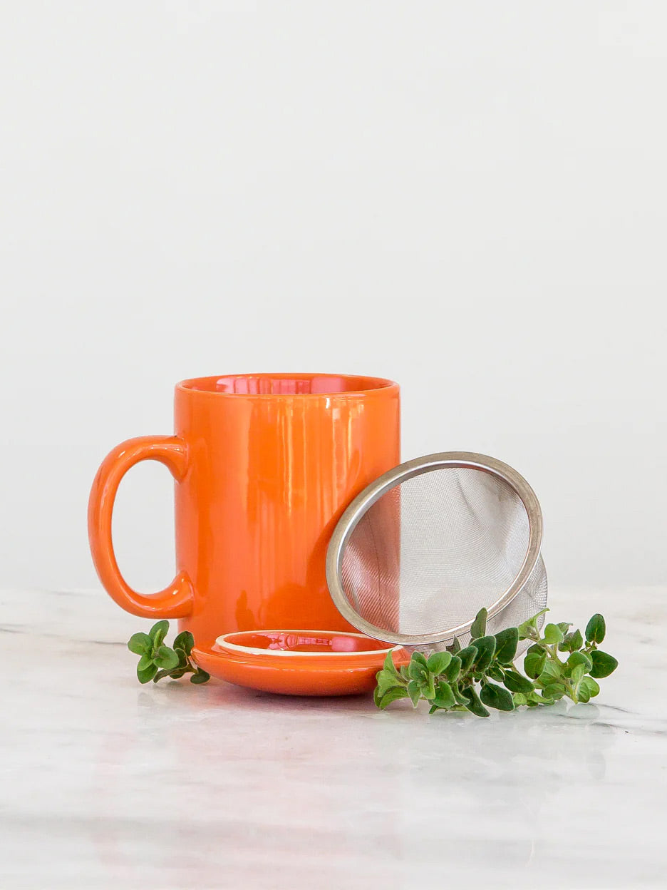 Tea for Two Garden Gift Set with Tea Brewer Mugs