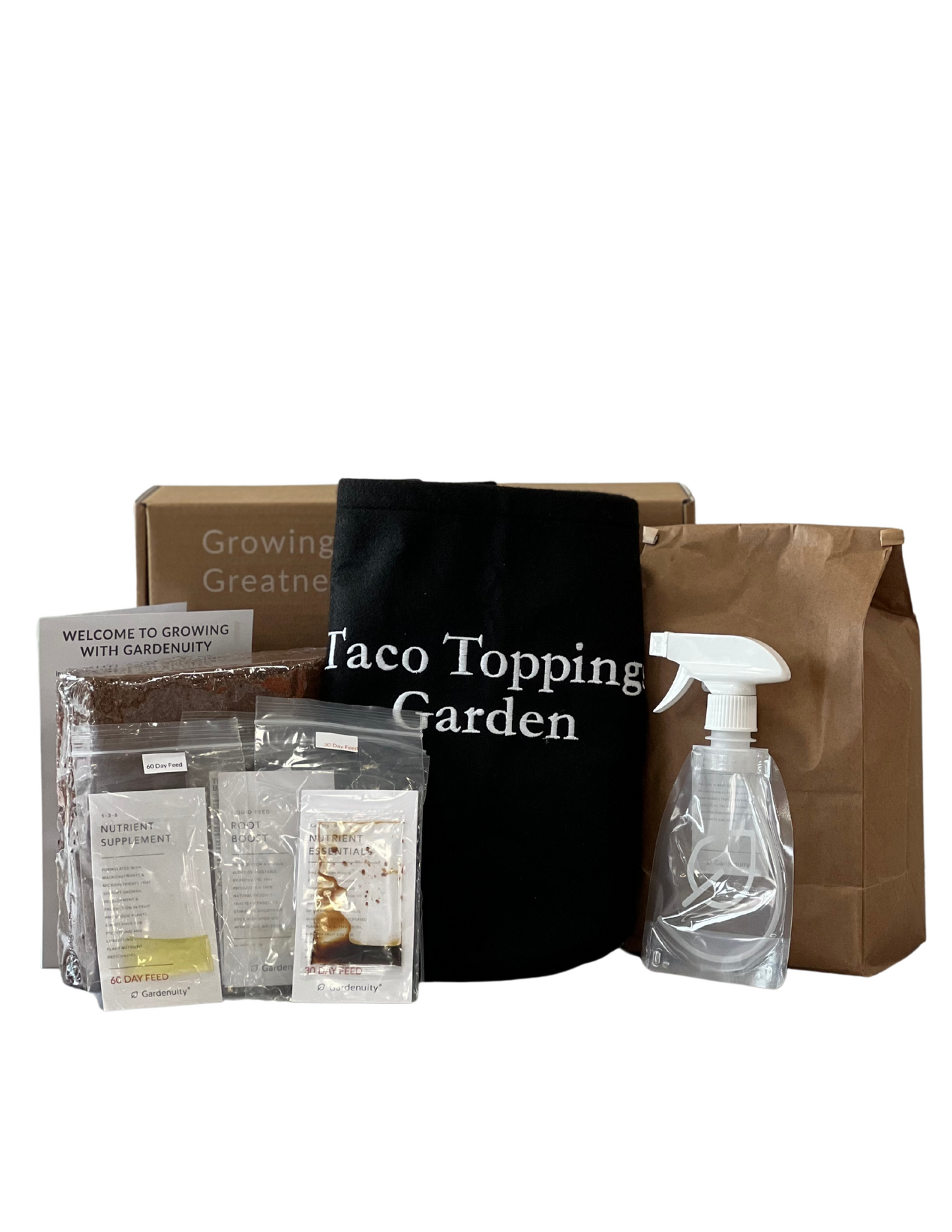 Taco Toppings Garden Gift Set‎ with Taco Garden Sea Salt