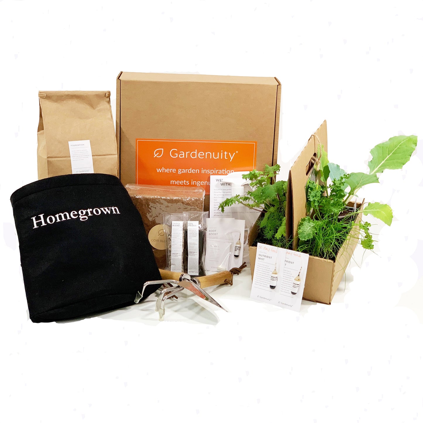 Homegrown Garden Gift Set with garden tools