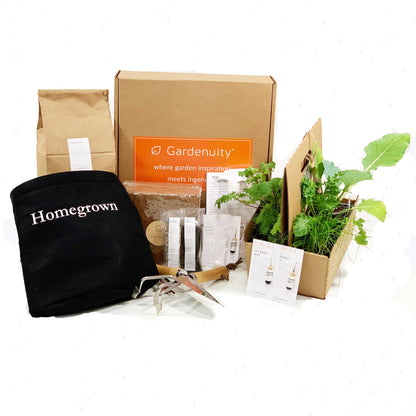 Homegrown Garden Gift Set with garden tools