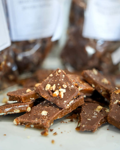 Holiday Harvest Mint Chocolate Pecan Toffee