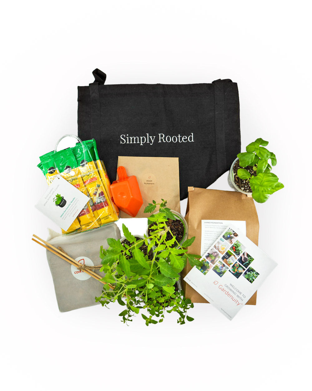 Simply Rooted Garden Kit‎ with seasonal vegetable + herb plants