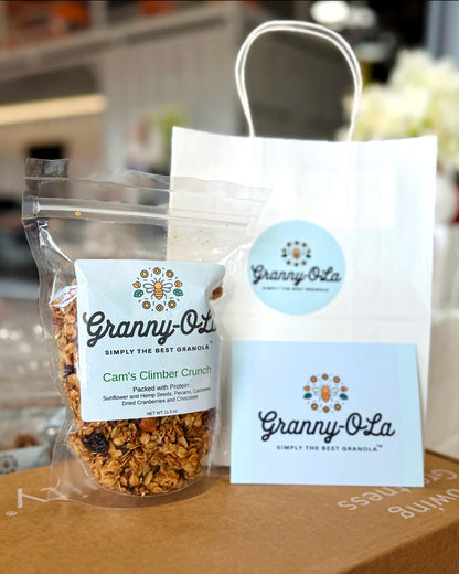 Granny-O-La™ Granola & Brunch Bag Garden Gift Set‎ with culinary herbs + artisan granola