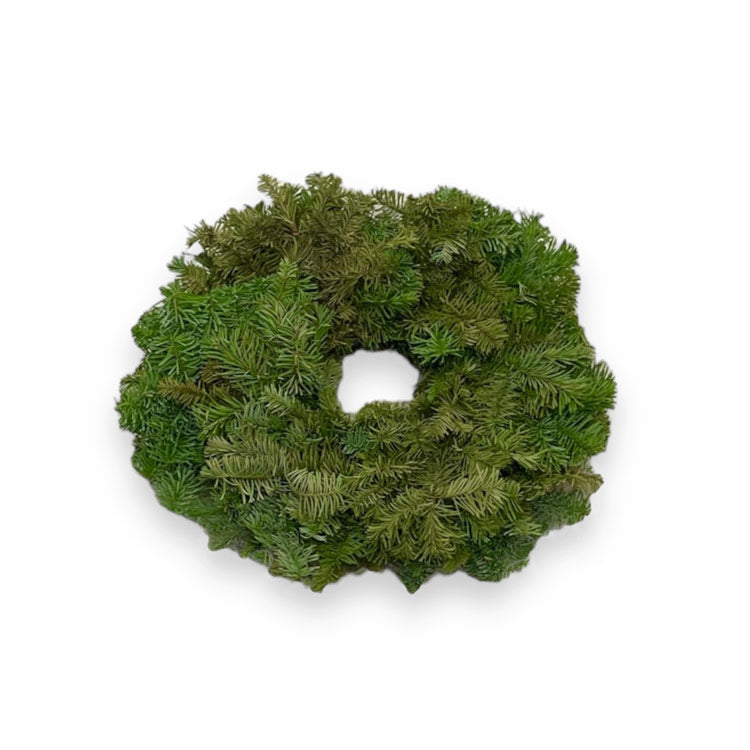 Real Noble Fir Candle Ring Wreath, 15"