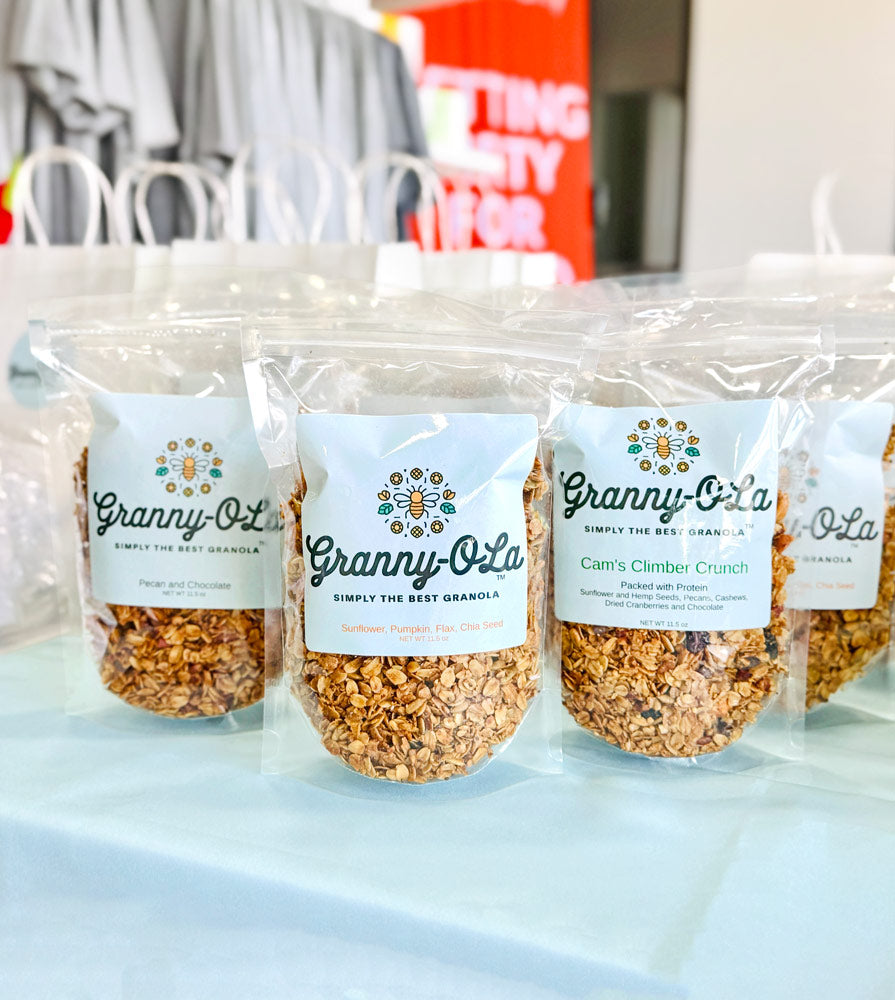 Granny-O-La™ Granola & Brunch Bag Garden Gift Set‎ with culinary herbs + artisan granola