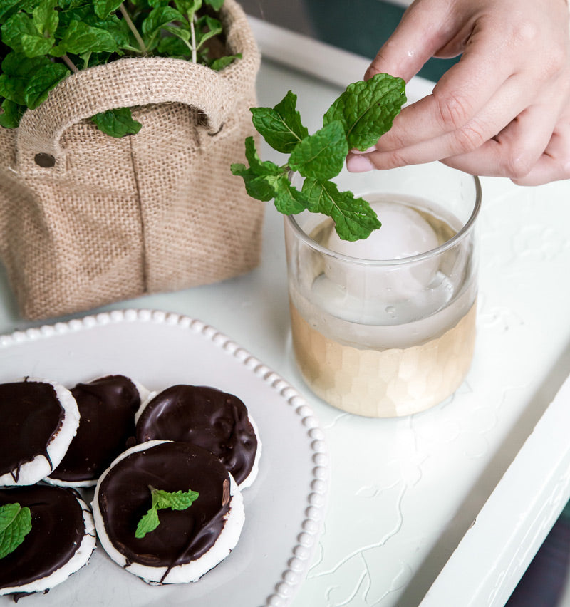 Handmade Dark Belgian Chocolate Mint Patties