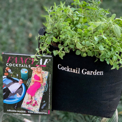 Fancy AF Cocktail Garden Gift Set‎ with cocktail recipe book