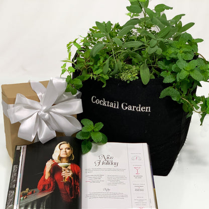 Fancy AF Cocktail Garden Gift Set‎ with cocktail recipe book