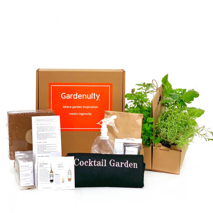Cocktail Herb Garden Kit with Plants - Goody