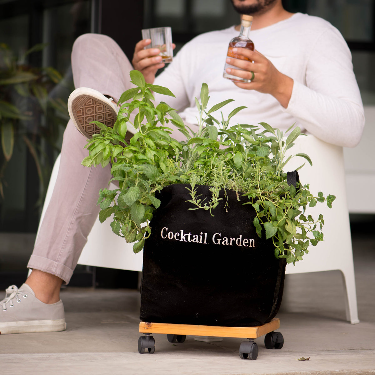 Cocktail Garden Kit with seasonal herbs